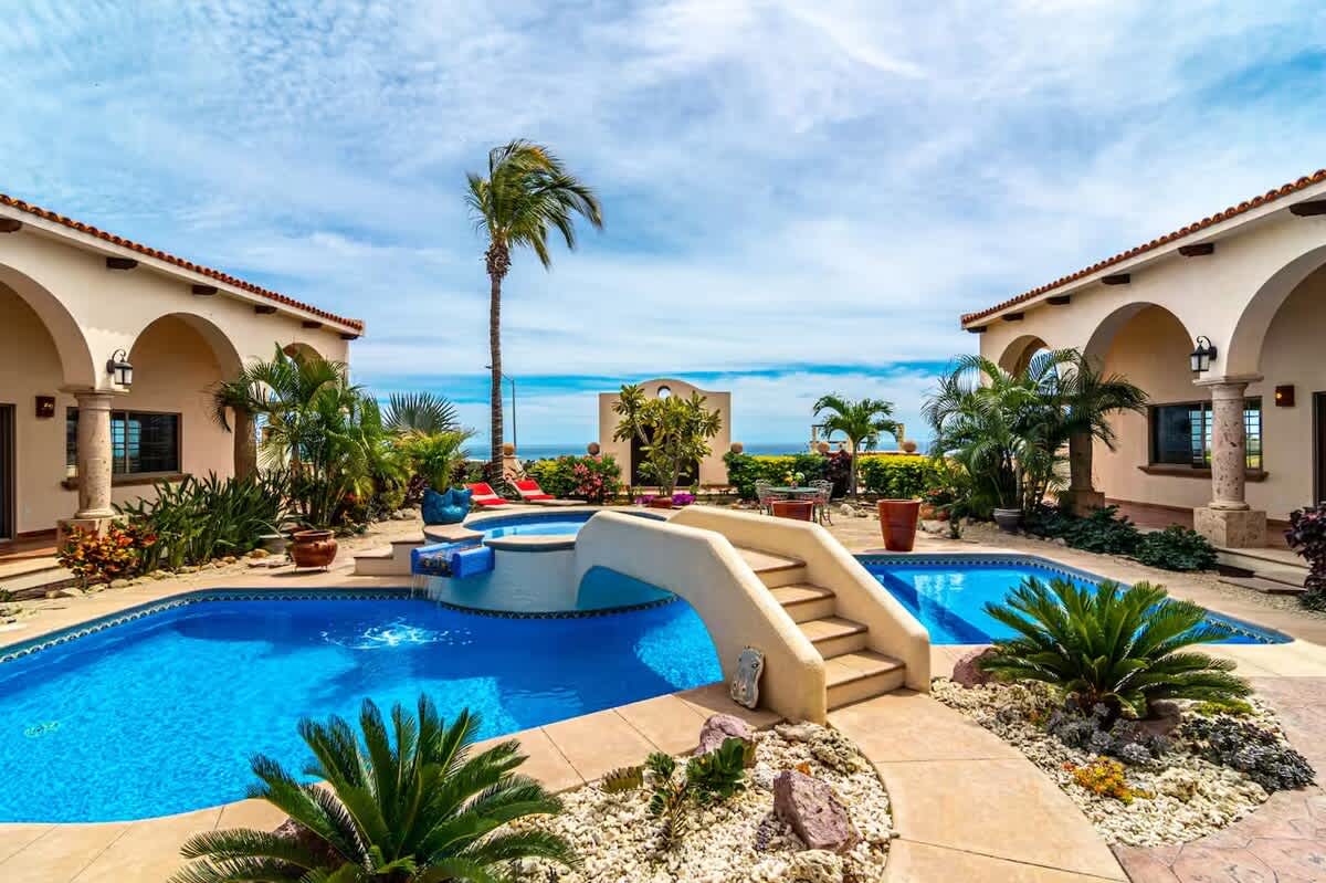 Spanish Villa for 20: Pool, Gym, Sauna, Ocean View — San José del Cabo, Baja California Sur — vacation rental