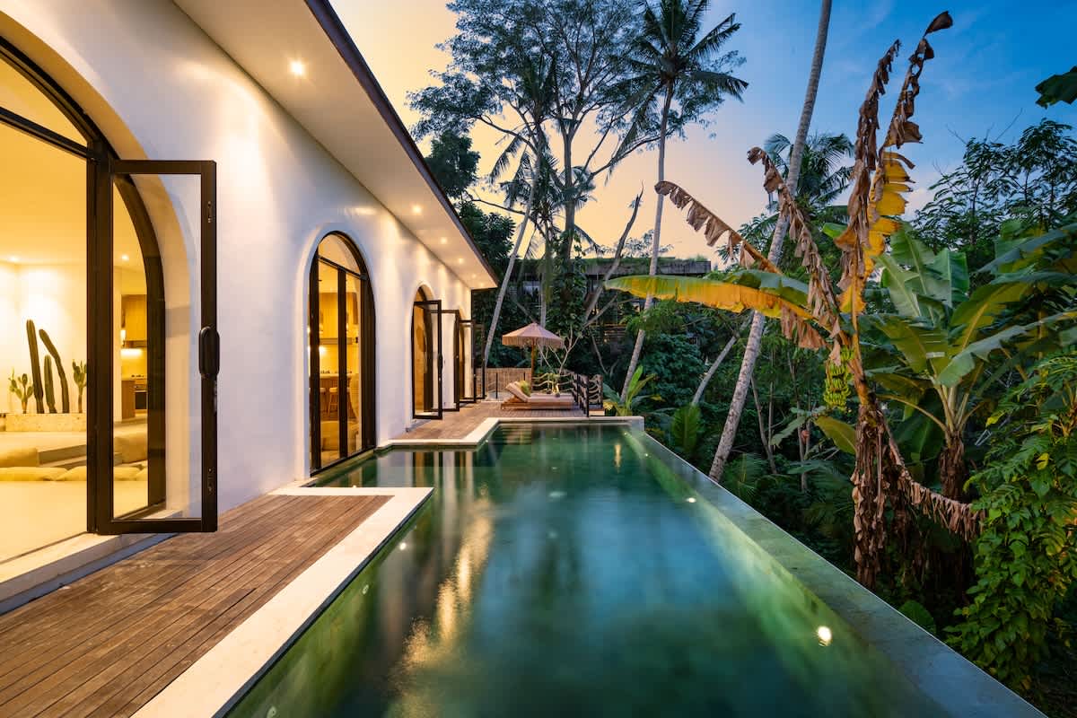 Villa Sanji : 3 BR Modern Clifftop Escape — Ubud, Bali — vacation rental