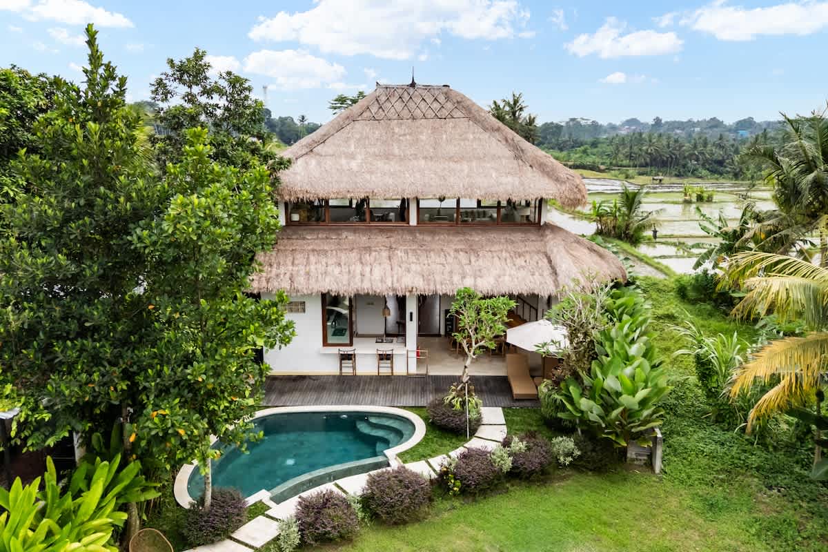 Villa Fafa: Tranquil 2BR w/ Pool & Ricefield View — Ubud, Bali — vacation rental