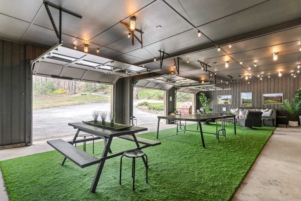 Camp Rockmont retreat with hot tub, game room, & outdoor fireplace