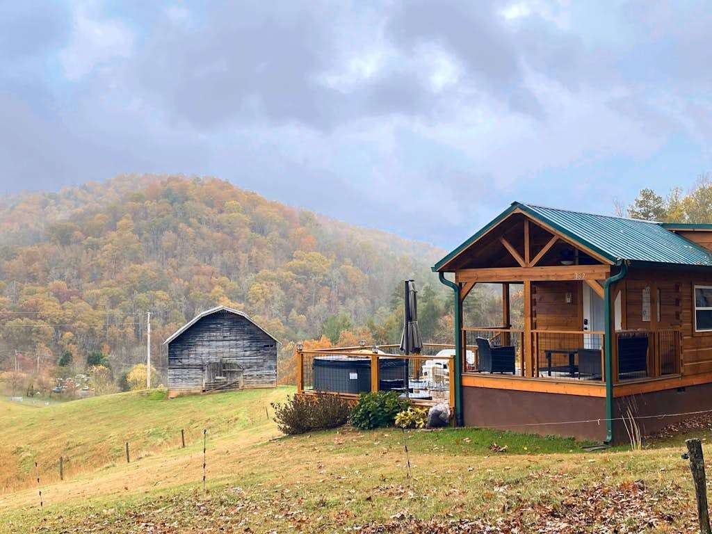 Scenic Cabin with Private Hot Tub, Amazing Views, & Covered Porch Nearby Skiing