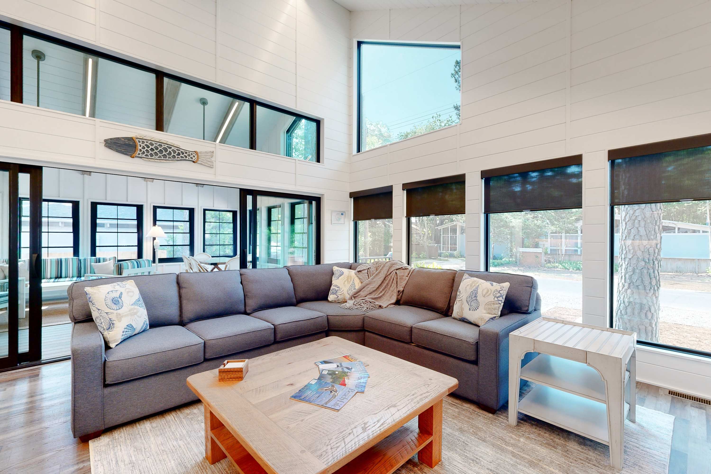 Modern home in a prime location in the Town of Dewey Beach featuring a grill & outdoor showers