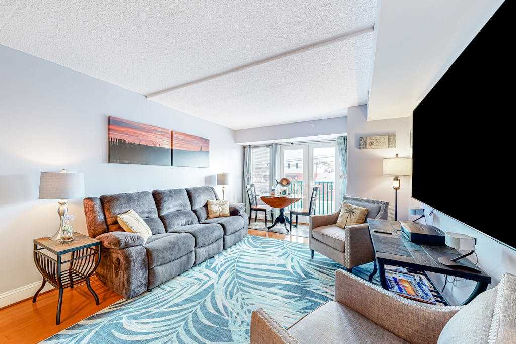 Updated condo in the Town of Dewey Beach with a balcony a pool & a washer & dryer