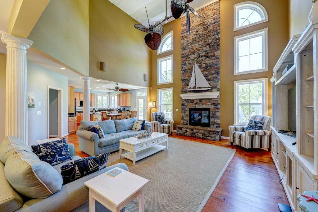 Coastal home near the beach with pool tennis game room WiFi AC