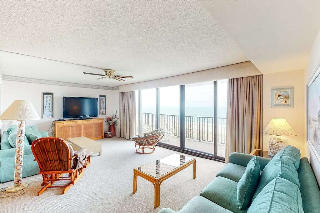 Sea Colony oceanfront 8th floor condo with shared sauna tennis court & pool