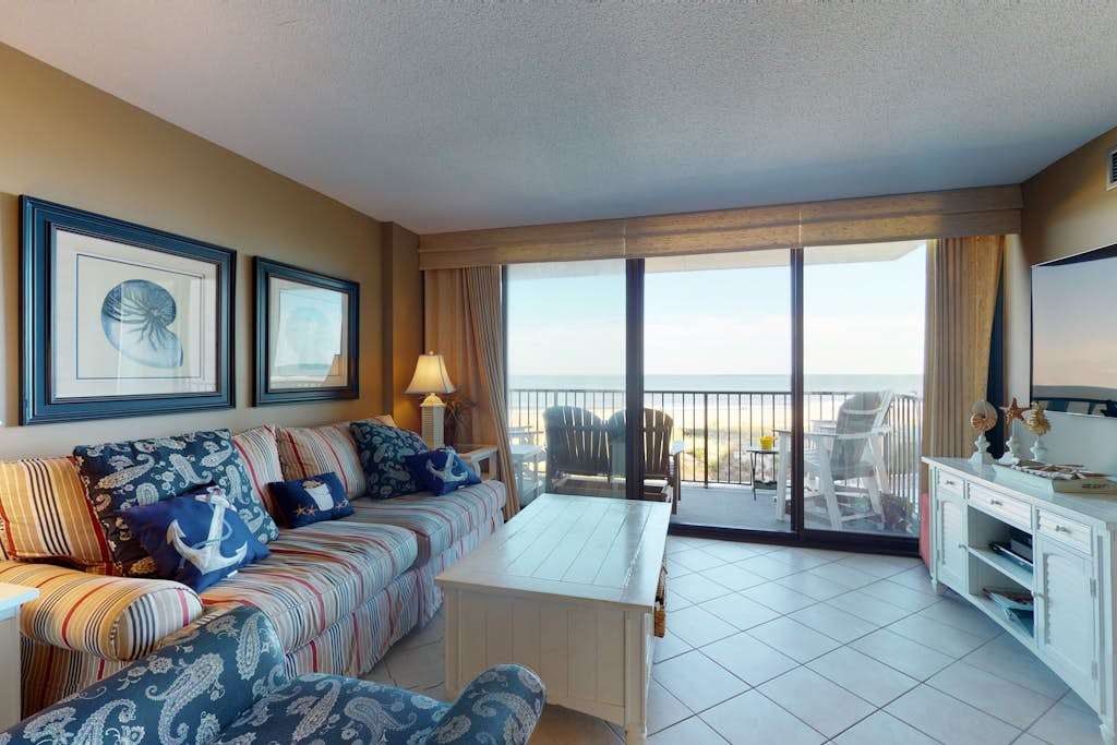 Sea Colony Ocean 3rd floor condo with tennis court elevator & balcony