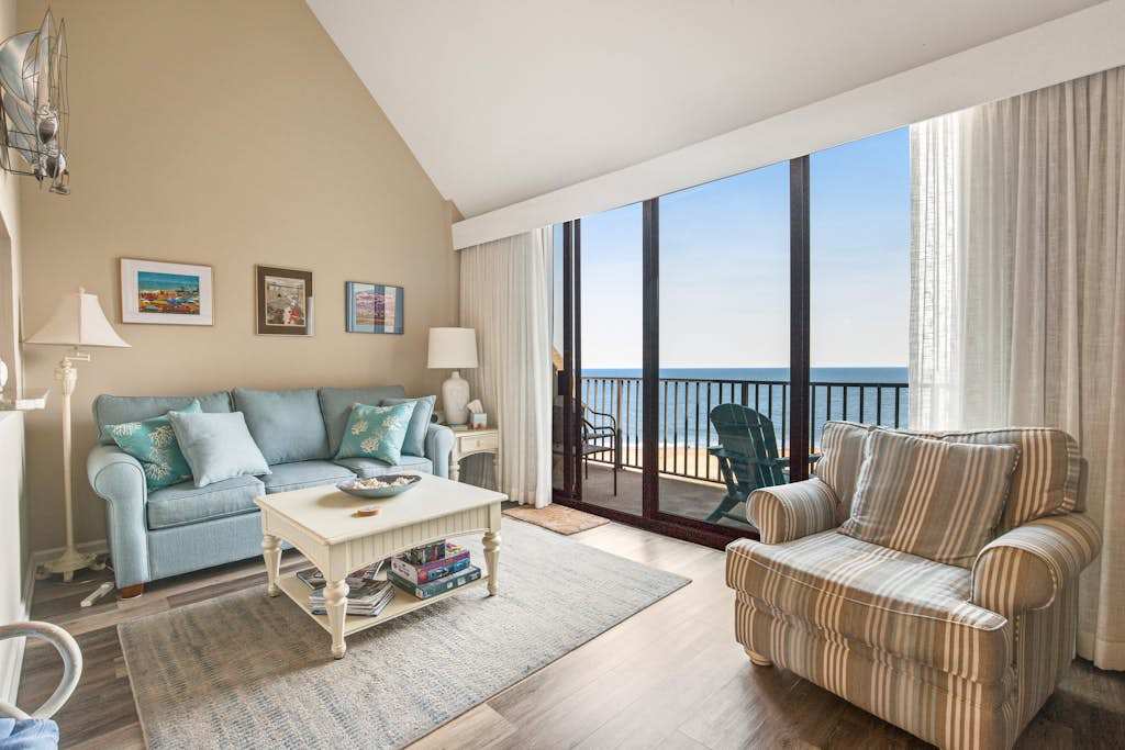 Sea Colony ninth floor condo with shared pool hot tub & ocean views