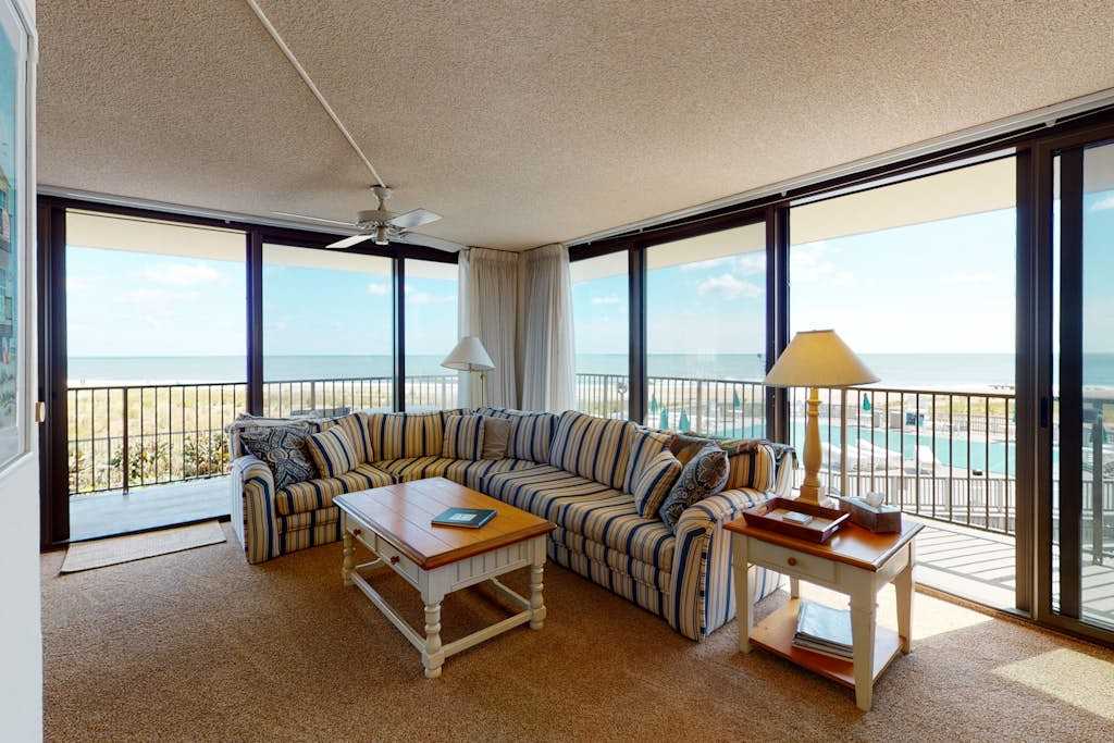 Sea Colony Ocean 2nd floor condo with pool tennis court & elevator