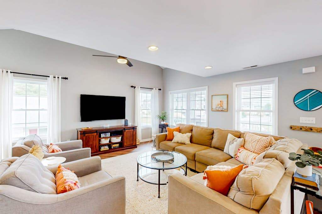Town of Bethany Beach designer cottage with water views alfresco porch & AC