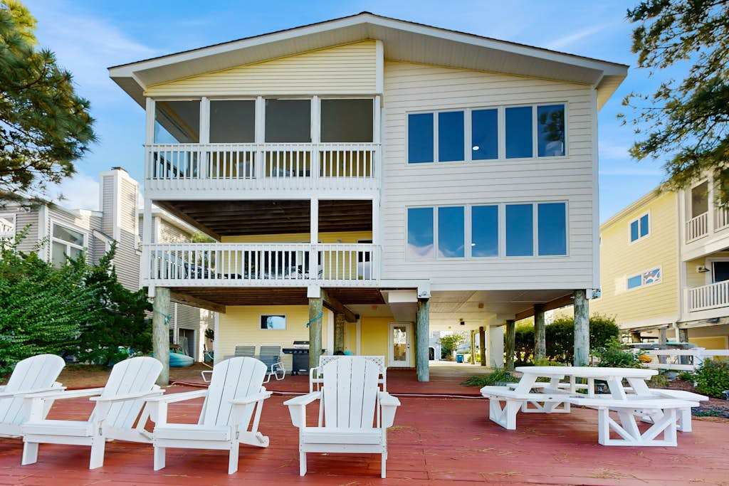South Bethany bay front house with amazing views deck patio balcony grill
