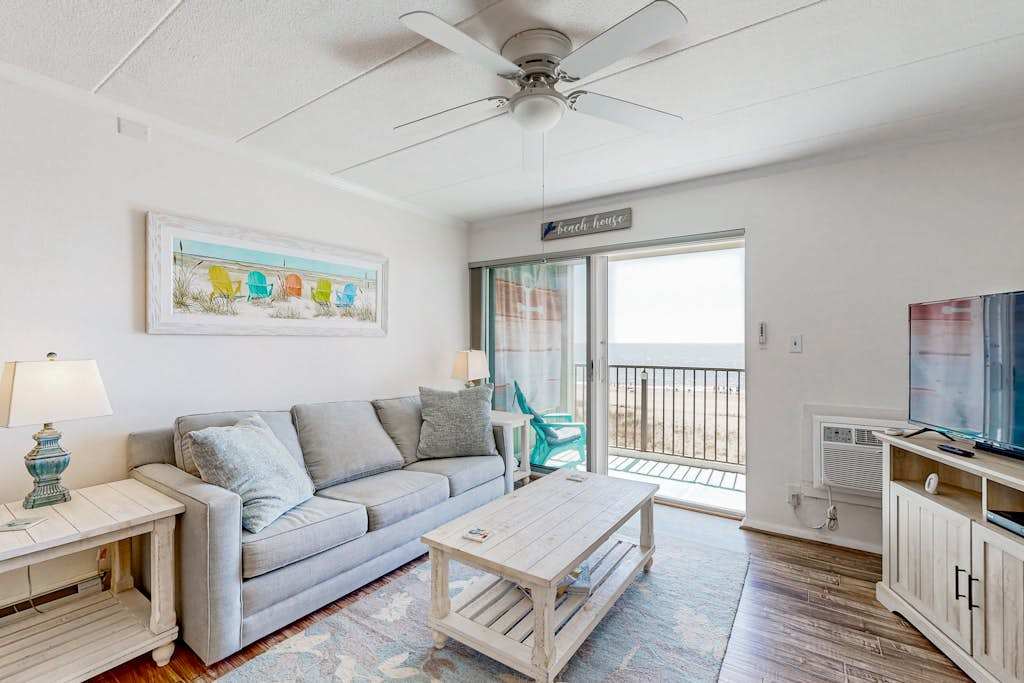 Updated Constellation House Condo with Oceanfront Balcony, Walk to Restaurants