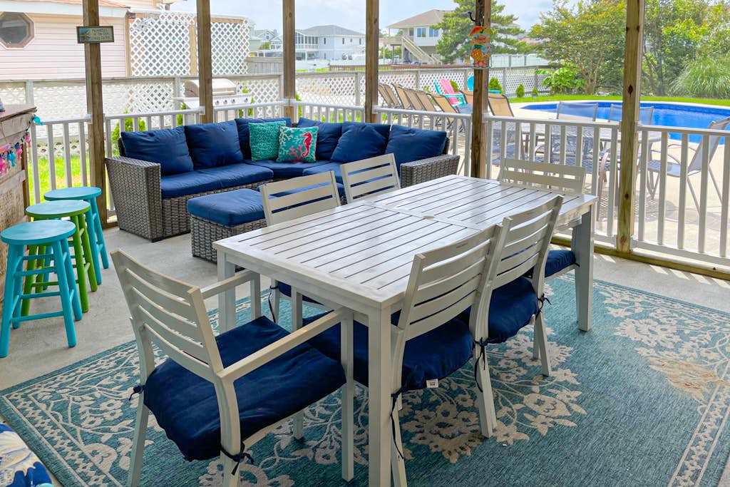 Two Story Beach House with Private Pool & Central AC , Steps from the Shore