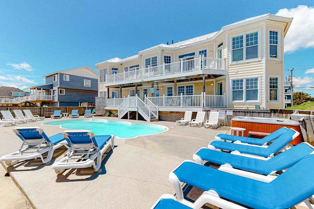 Oceanfront home with private pool, hot tub, amazing views, media room, game room