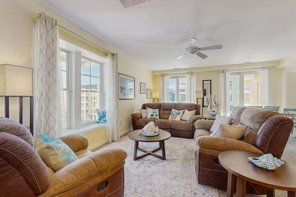 Comfortably furnished condo with glimpses of Back Bay, pool & gym