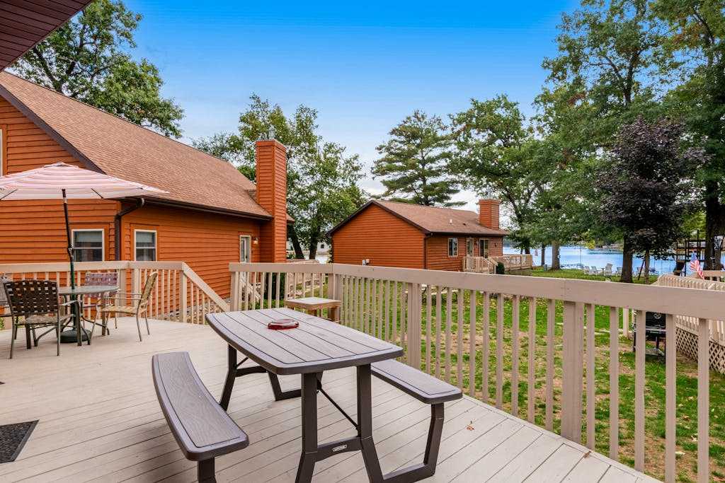 Inviting lakefront stand-alone condo with private beach, boating, & playground