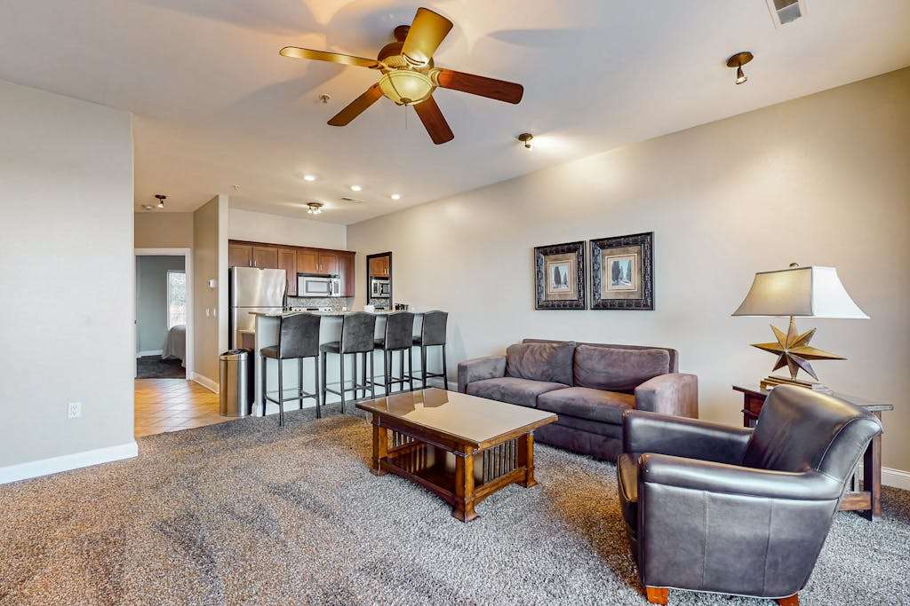 Lakefront condo at Delton Grand with pools & beach access