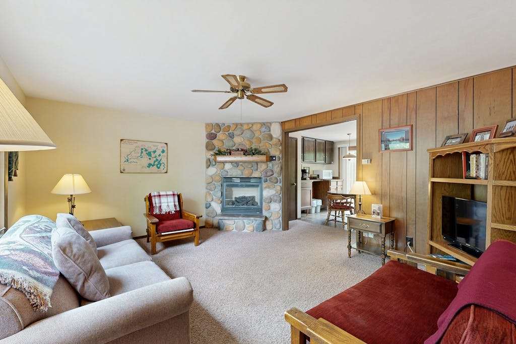 Lovely, family-friendly home with a patio, balcony, forest views, & river access