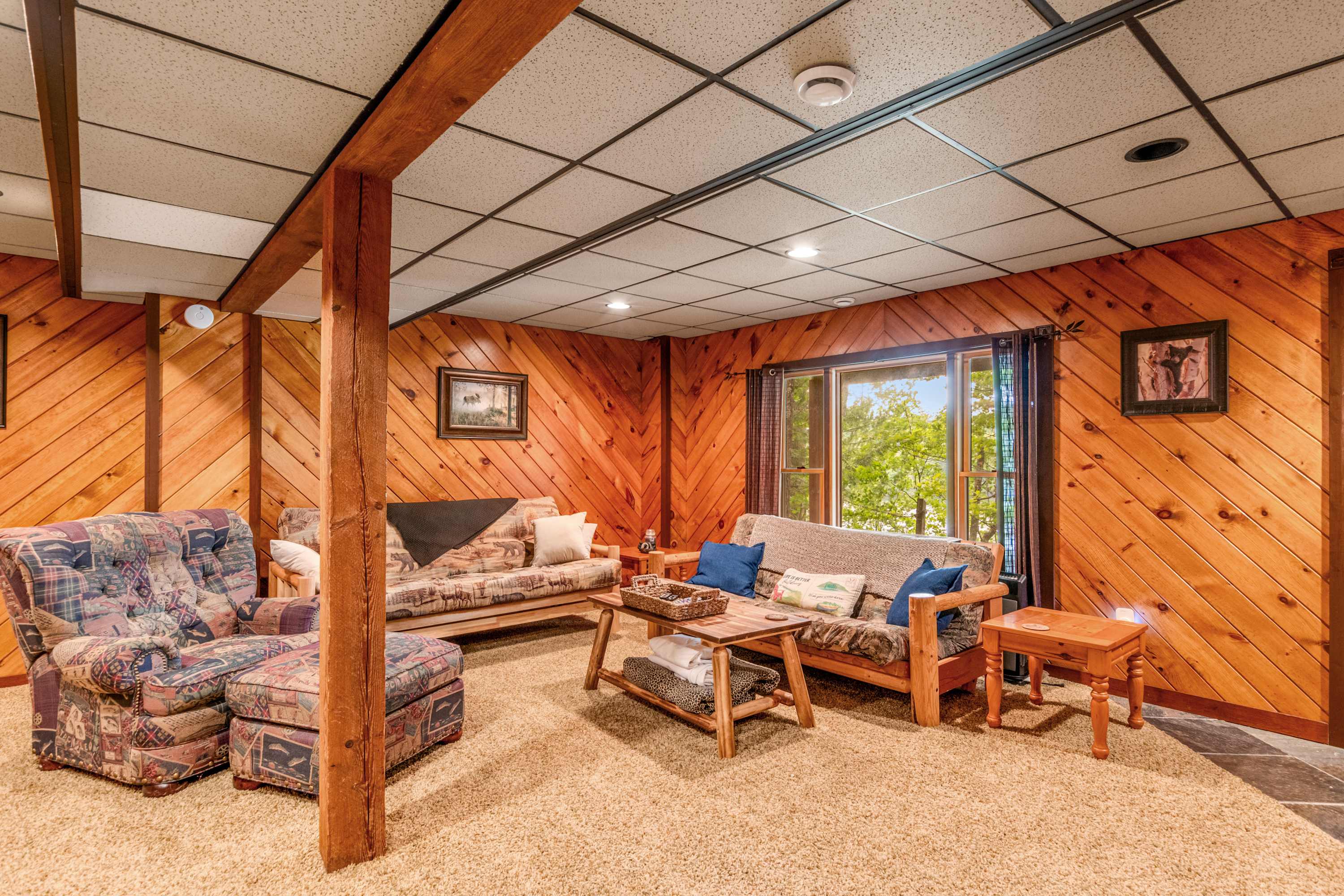 Lakefront dog-friendly gem with private dock, wood stove, large deck & free WiFi