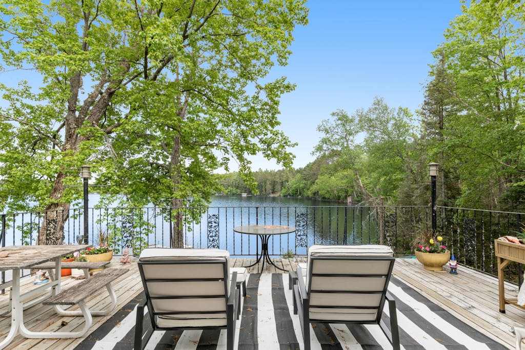 Dog-friendly lakefront home with lake views, sauna, dock, firepit - near skiing