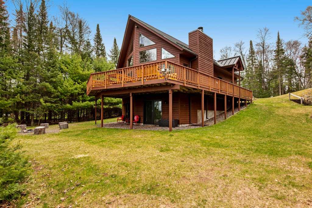 Lakefront home with firepit, large deck, & amazing views
