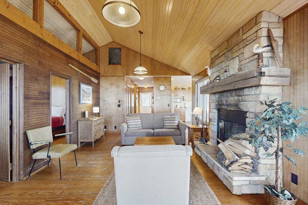 Private Cottage withWood-Burning Fireplace, WiFi, and Lakefront Access