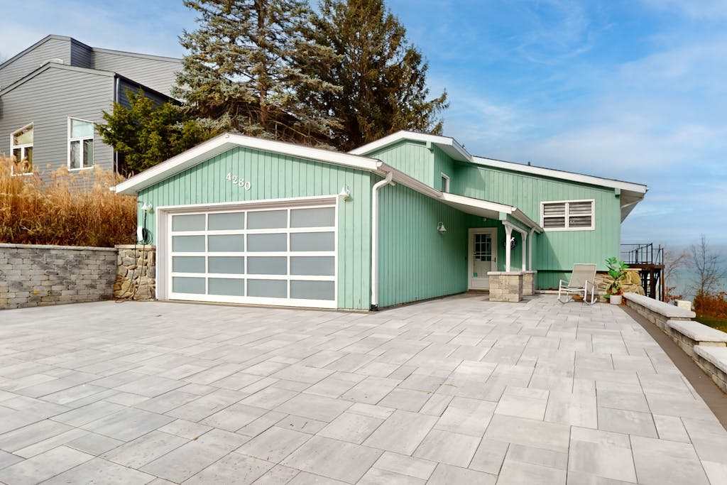 Lake Michigan Retreat with stunning views, hot tub, & large patio!