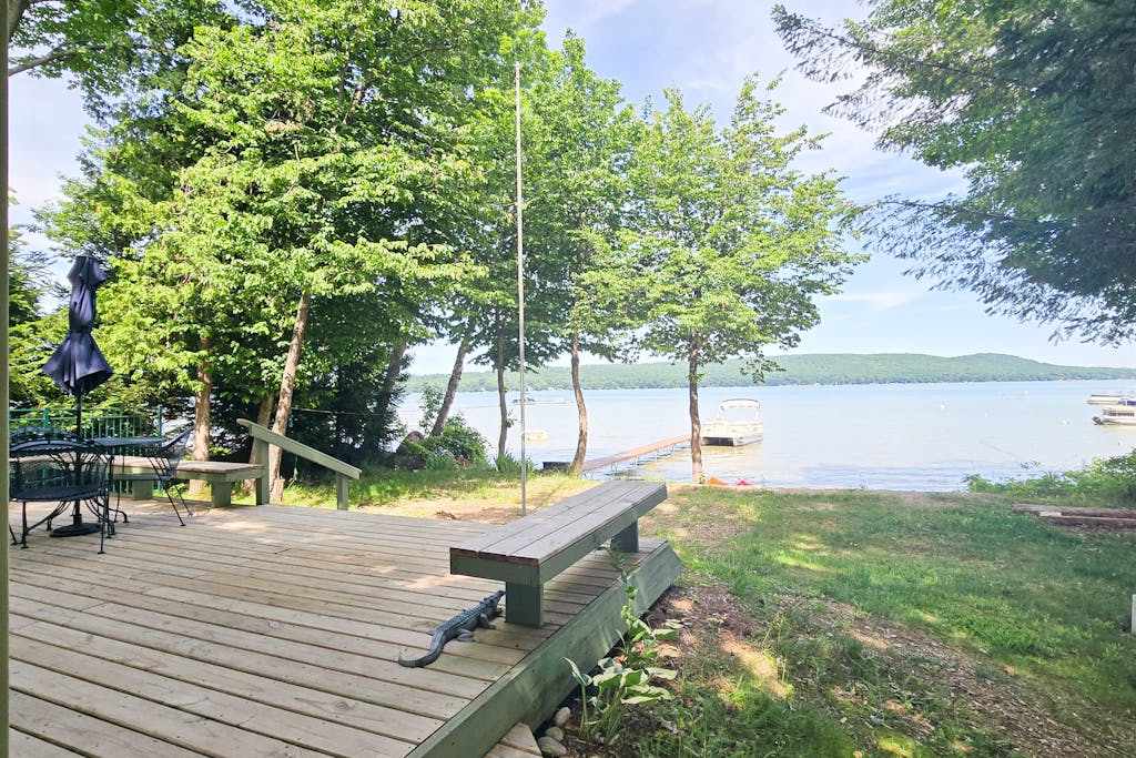 Glen Lake Home withprivate beach frontage and dock