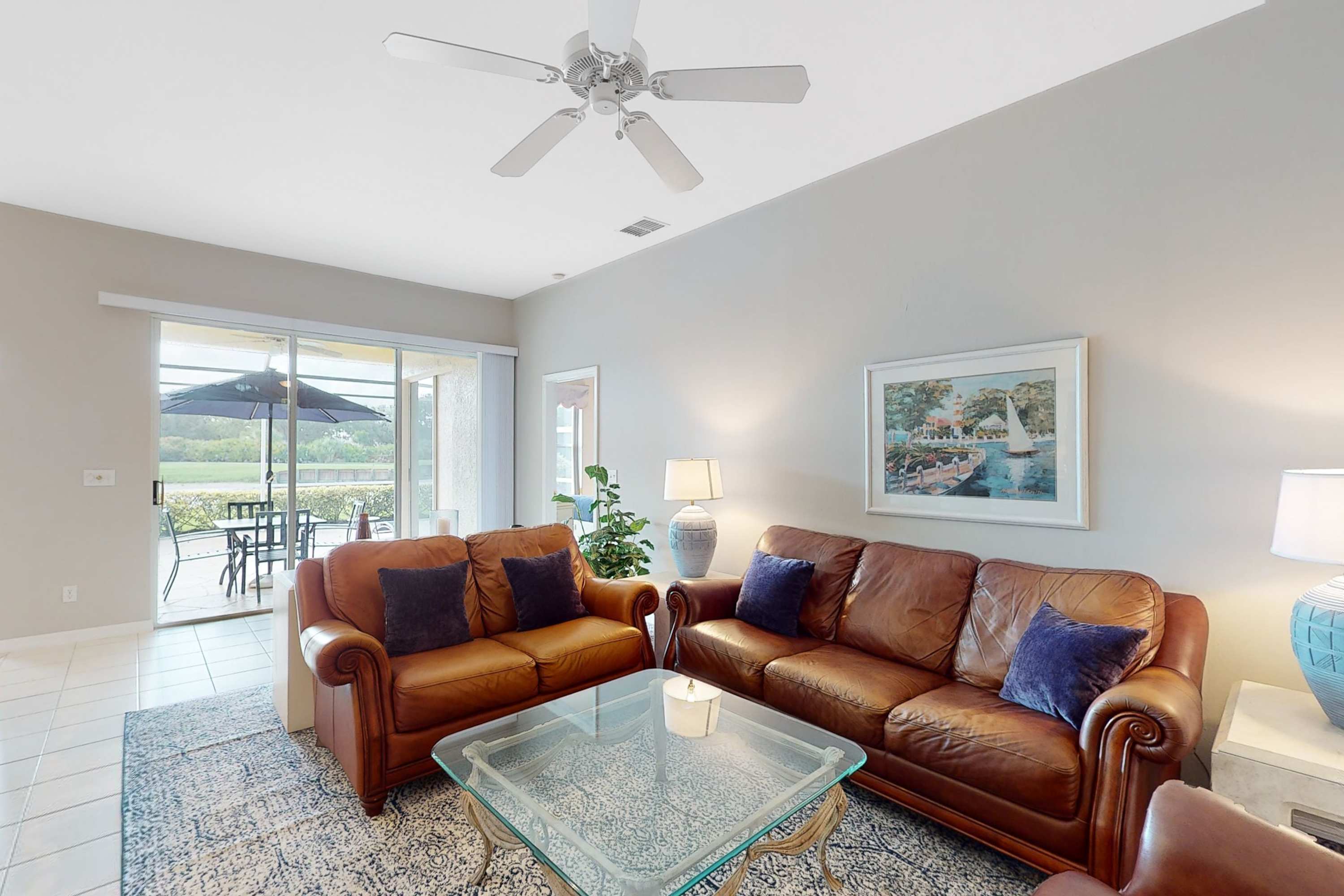 Sail Away Villa in Bonita Springs with pool access & water views