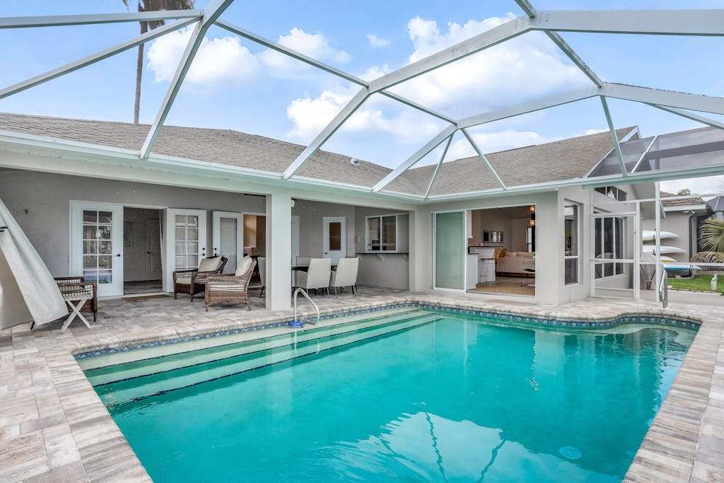 Modern Waterfront Home with Private Pool & High Speed WiFi Snowbird Friendly