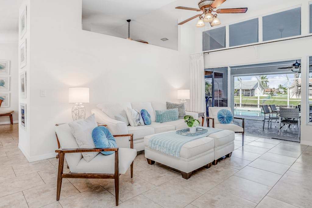 Stunning waterfront snowbird escape with private saltwater pool dock AC & washer & dryer