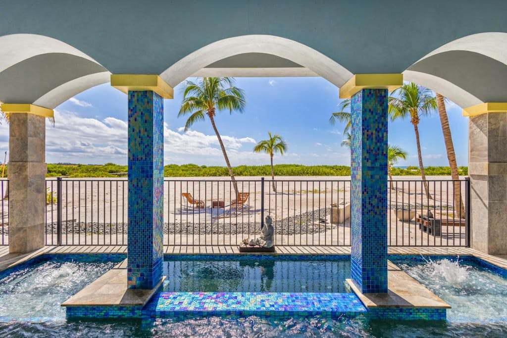 Beachfront home with saltwater pool gulf view & fire pit