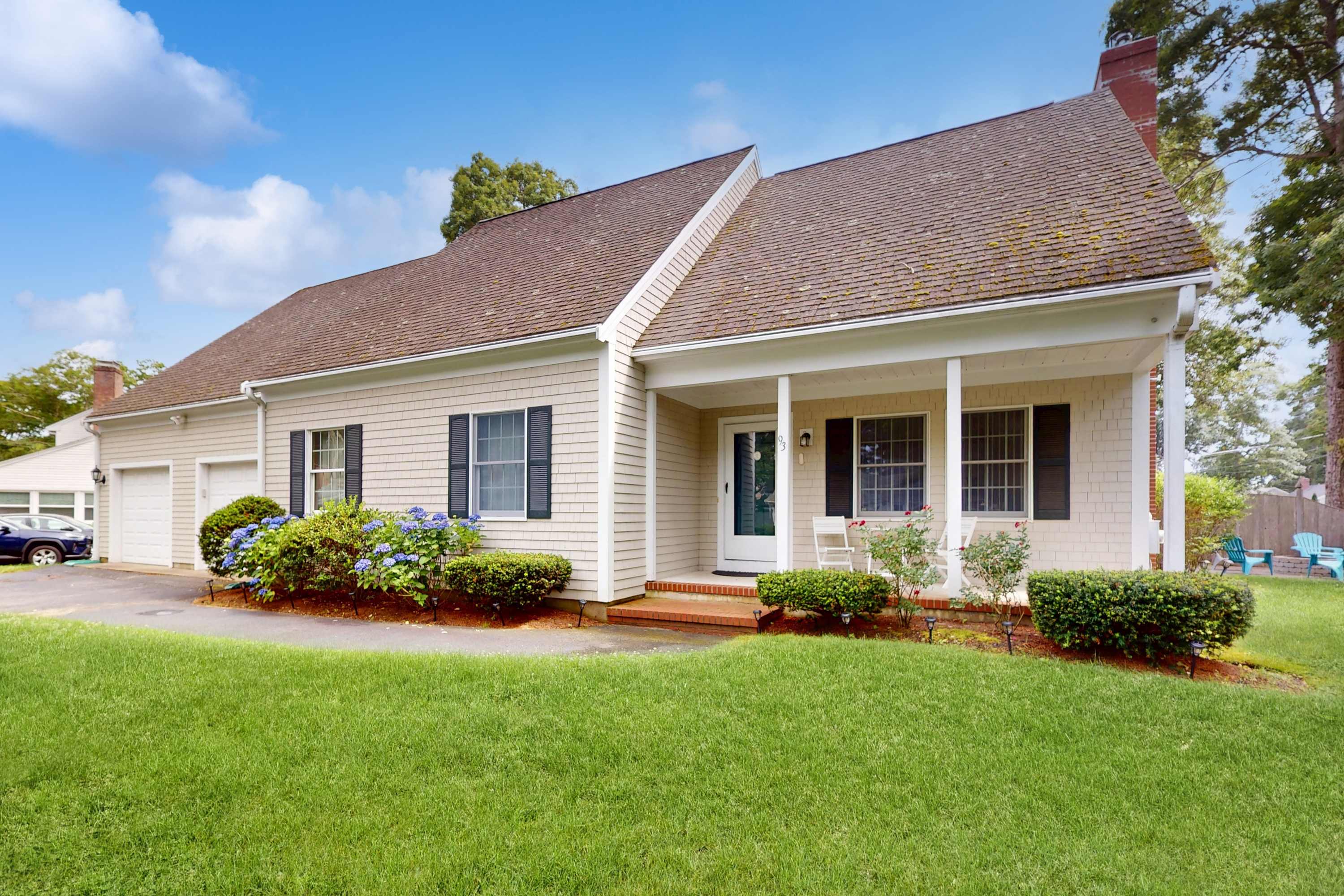Serene home near the beach with open floor plan, yard, grill, & central AC