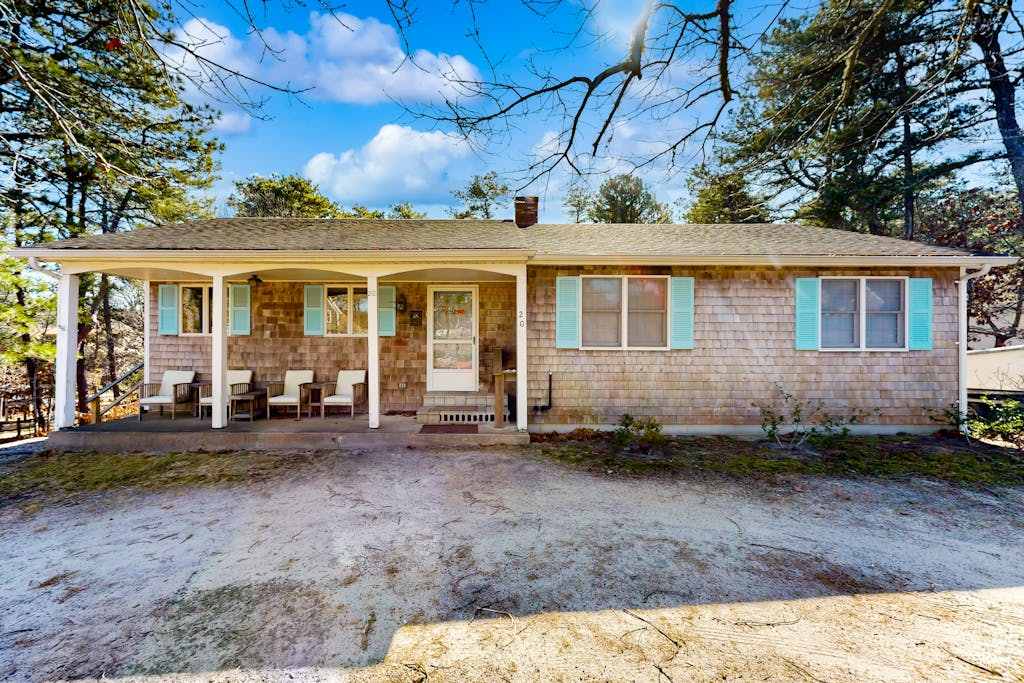 Light-filled home steps from Rail Trail - near pond, bay & ocean beaches