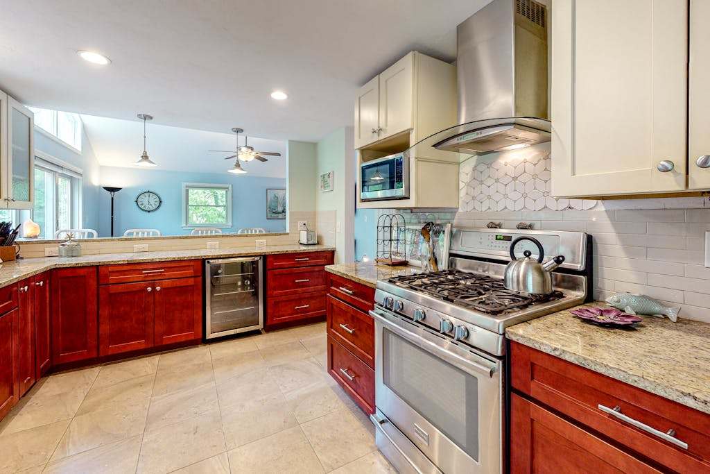Dog-friendly home with great deck & association beach on Mashpee Pond