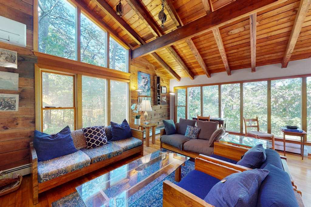 Serene Home on 3 Acres with Wraparound Deck & Pool Table - Close to Beaches