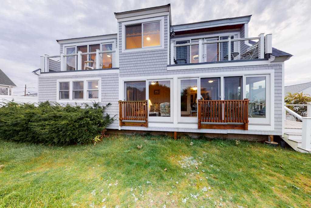 Dream beach home on Lewis Bay with ocean views & amazing outdoor areas