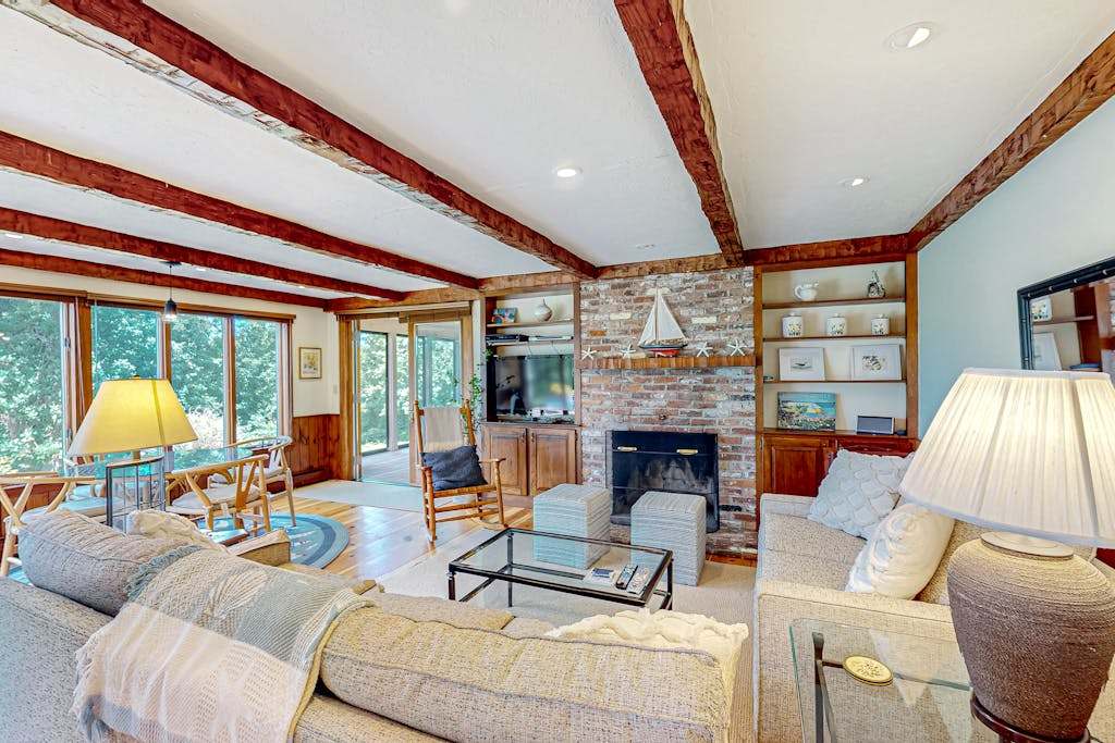 Dog-friendly, custom-designed home with 180-degree salt marsh view & 2 decks