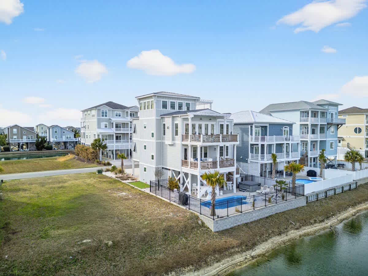 Clean lines and coastal architecture set the tone for your Ocean Isle getaway