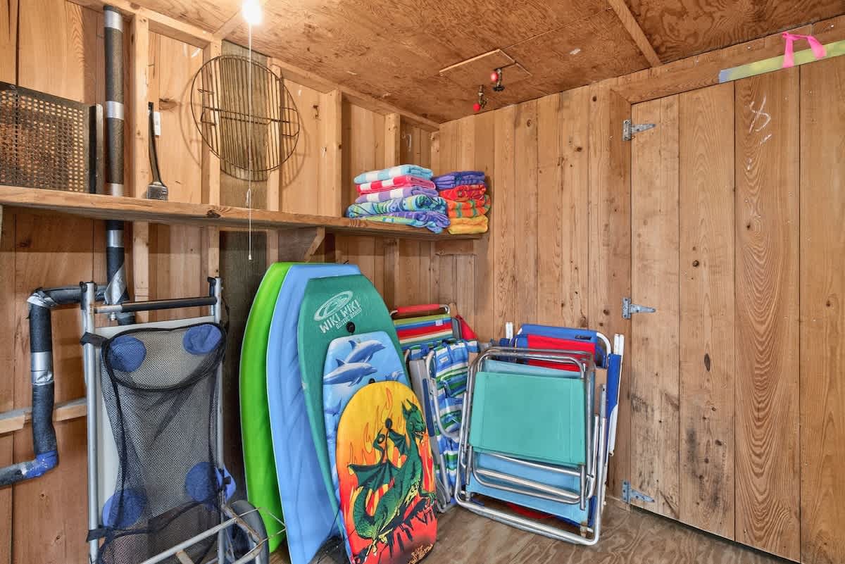 Convenient beach supplies available to make your shore days easy and fun