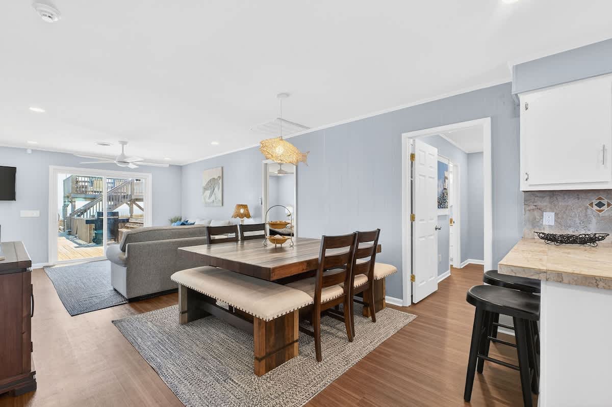 Dining area with seating for shared meals and memories