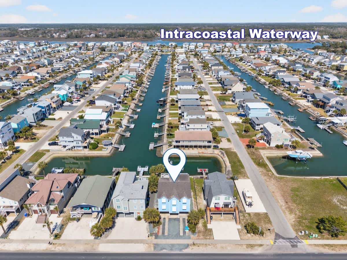 Beautiful canal-front home in a prime beach location