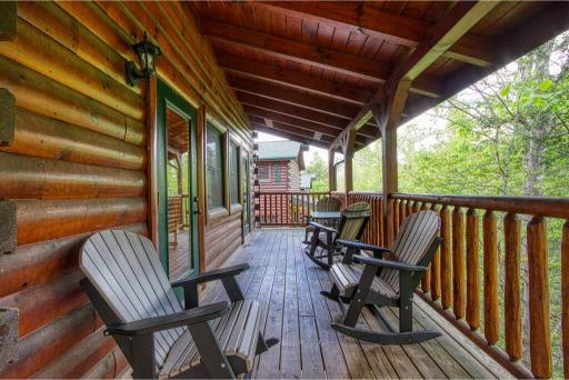 The perfect spot for morning coffee or evening wine on the deck.