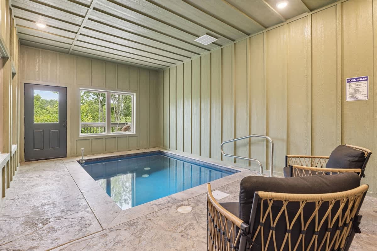 Enjoy your private indoor pool year round. 