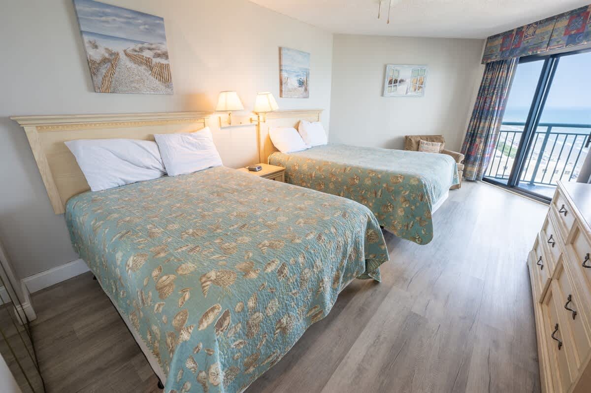 2 Beds in 3rd Bedroom with View of the Ocean and Balcony!