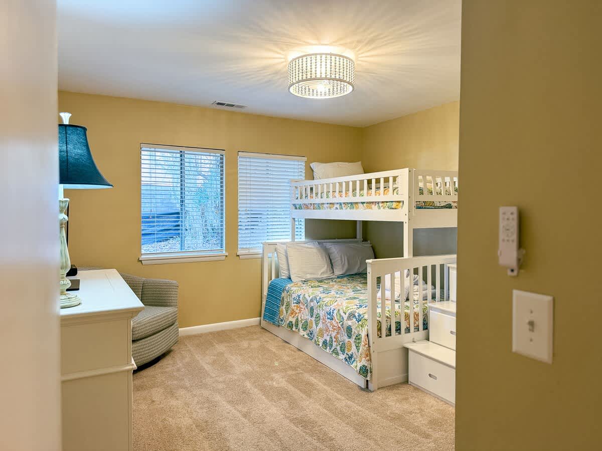 Guest Room with Twin Over Full Bunk