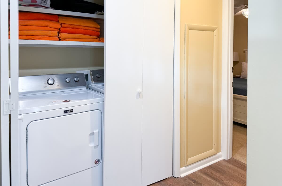 Laundry Closet in Hall