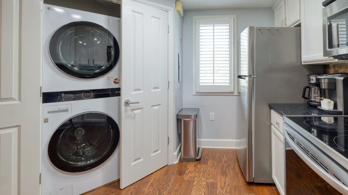 Laundry Closet in Kitchen