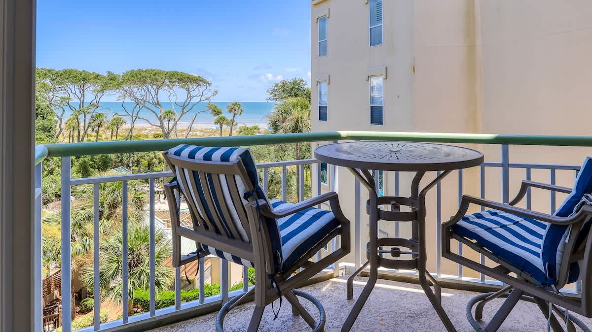 Ocean and Pool View Balcony