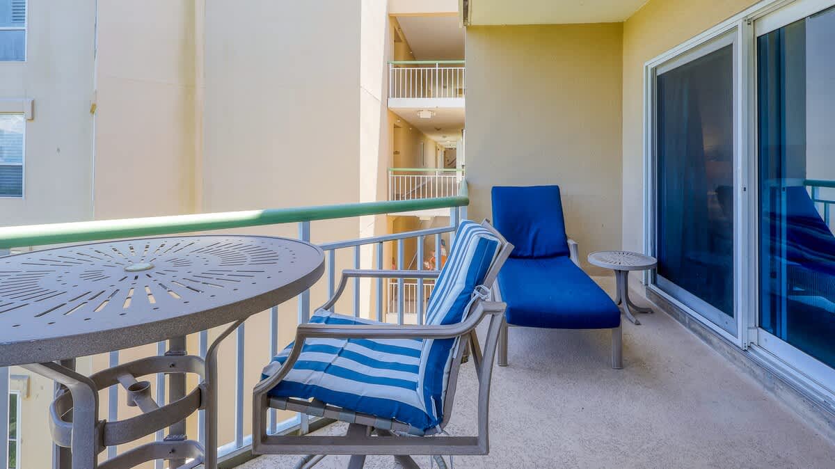 Ocean and Pool View Balcony