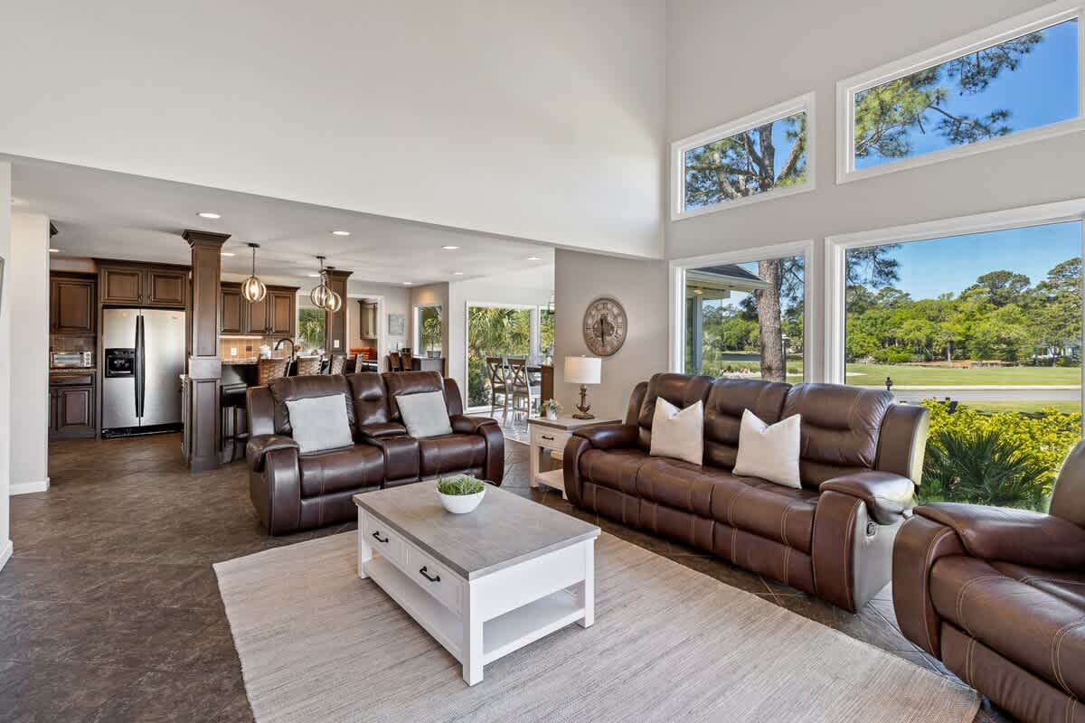 Living Area with Access to Pool Deck